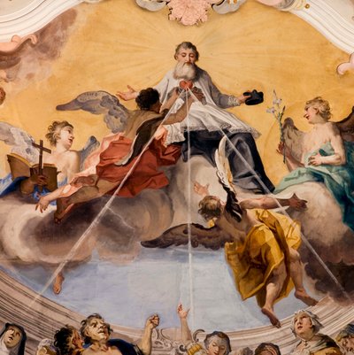 Fresco, Novacella Abbey, Bressanone, Trentino Alto Adige, Italy by Unknown